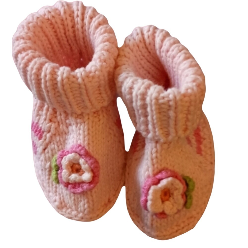 Hand Crocheted Baby Booties SKUK081‎